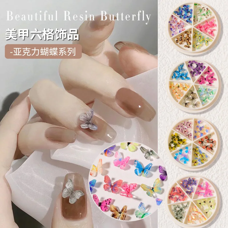 30pcs/box Colorful 3D Butterfly Nail Art Decorations Charm Ornaments DIY Japanese Style Manicure Design Accessories
30pcs/box Colorful 3D Butterfly Nail Art Decorations Charm Ornaments DIY Japanese Style Manicure Design Accessories