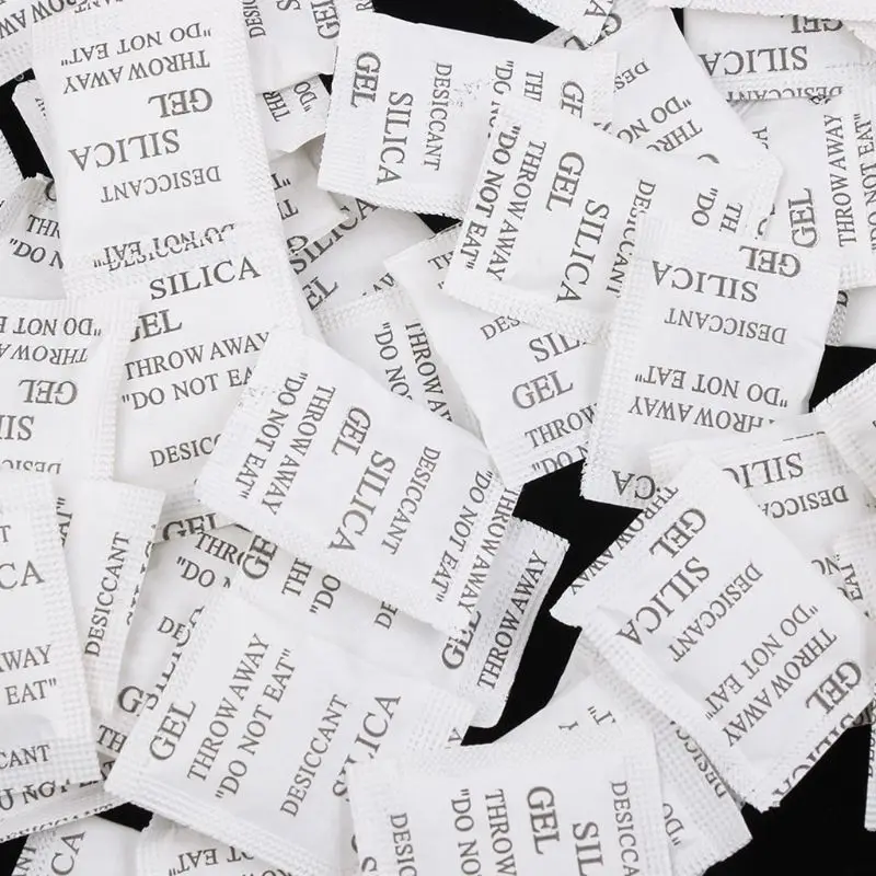 100 Packets Non-Toxic Silica Gel Desiccant Pack Moisture Absorber Dehumidifier for Kitchen Clothes Storage Room Food Spices Jewe
100 Packets Non-Toxic Silica Gel Desiccant Pack Moisture Absorber Dehumidifier for Kitchen Clothes Storage Room Food Spices Jewe