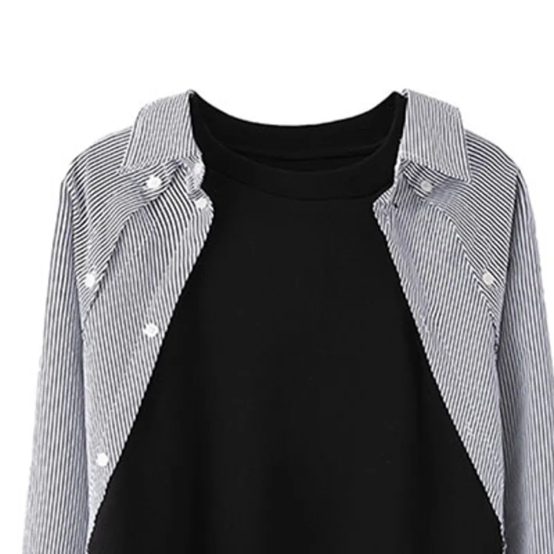 DEAT 2021 New Spring And Autumn Fashion Stitching Stripe Sleeve Medium Length Loose And Fake Two Casual Jackets Top Women SL329
DEAT 2021 New Spring And Autumn Fashion Stitching Stripe Sleeve Medium Length Loose And Fake Two Casual Jackets Top Women SL329