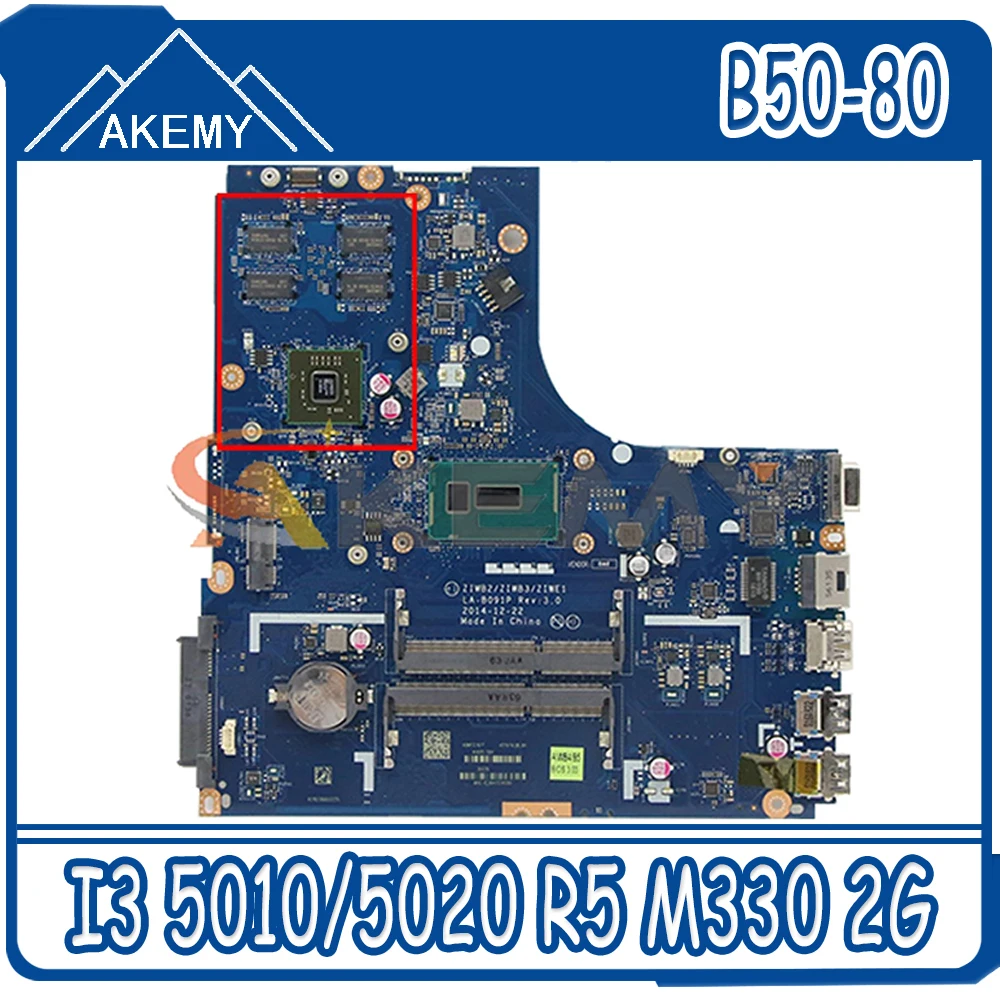 Akemy ZIWB2/ZIWB3/ZIWE1 LA-B091P Motherboard For Lenovo B50-80 N50-80 Laptop Motherboard CPU I3 5010/5020 R5 M330 2G 100% Test
Akemy ZIWB2/ZIWB3/ZIWE1 LA-B091P Motherboard For Lenovo B50-80 N50-80 Laptop Motherboard CPU I3 5010/5020 R5 M330 2G 100% Test