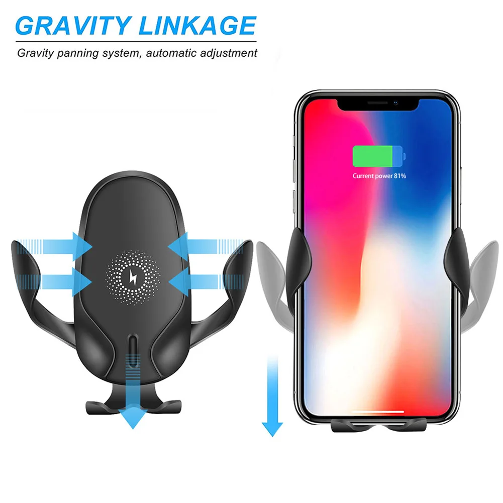 15W Quick QI Car Phone Holder Wireless Charger Mount Fast Car Charger Intelligent Gravity Clamping Wireless For IPhone12 Pro
15W Quick QI Car Phone Holder Wireless Charger Mount Fast Car Charger Intelligent Gravity Clamping Wireless For IPhone12 Pro