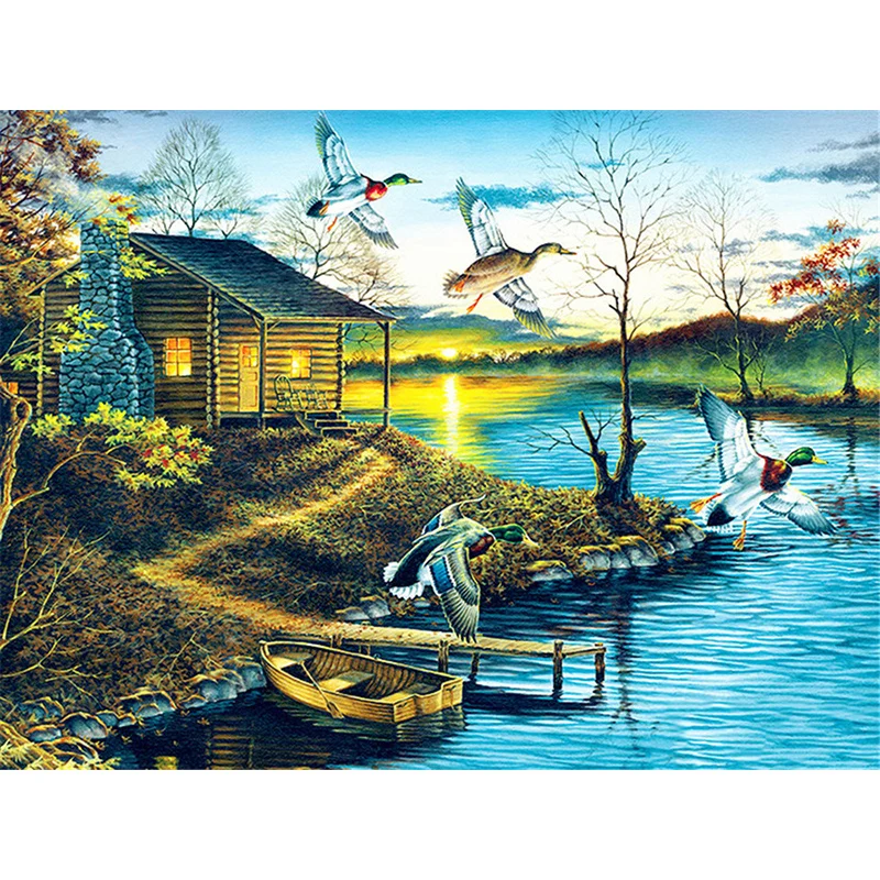 Diamond Painting Cross Stitch 5D DIY "Birds&lake" Full Round Diamond Embroidery Rhinestone kit Diamond Mosaic scenery Home Decor
Diamond Painting Cross Stitch 5D DIY "Birds&lake" Full Round Diamond Embroidery Rhinestone kit Diamond Mosaic scenery Home Decor