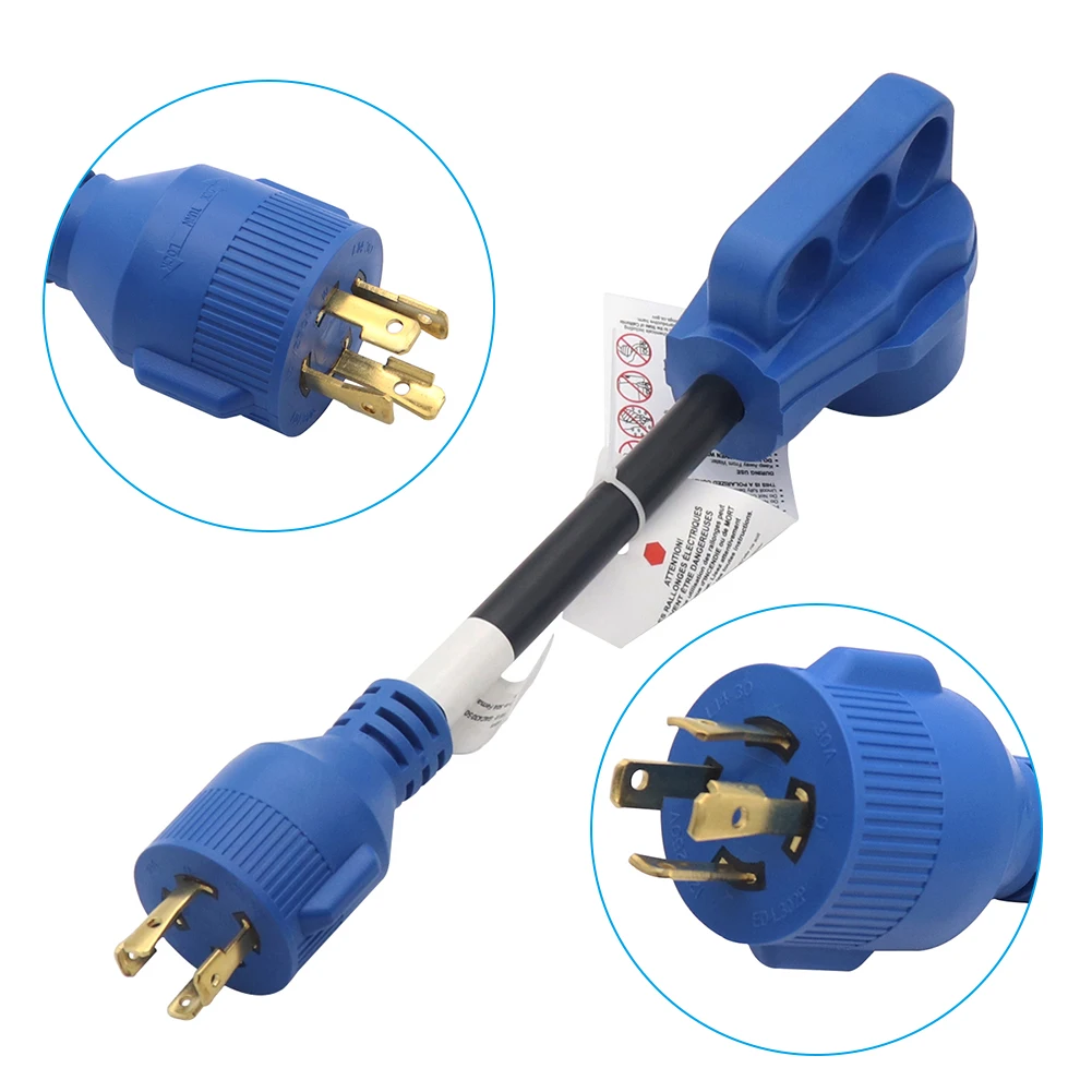 Motorhome Dogbone Charging Cable 30Amp 4 Prong Locking Male Plug to 50 Amp Standard Female Converter Cord RV Accessories
Motorhome Dogbone Charging Cable 30Amp 4 Prong Locking Male Plug to 50 Amp Standard Female Converter Cord RV Accessories