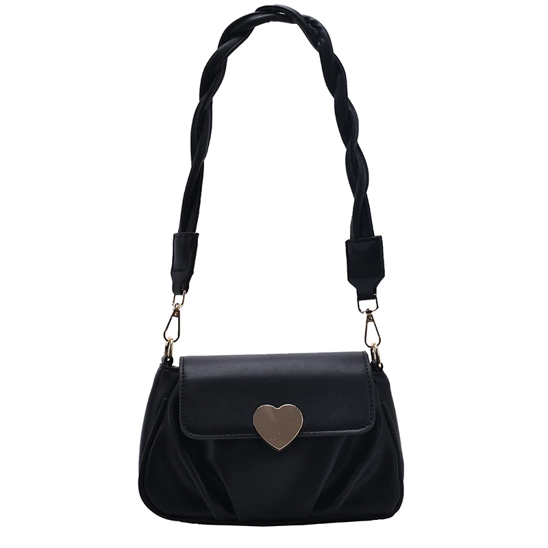 Love buckle small PU leather fashion bag women 2020 solid color shoulder bag women travel handbag rope strap
Love buckle small PU leather fashion bag women 2020 solid color shoulder bag women travel handbag rope strap