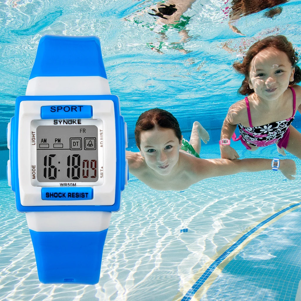 Children's Watch Waterproof LED alarm Chronograph Sport Digital Watches Kids Fashion Square Electronic Wristwatch For Girls Boys
Children's Watch Waterproof LED alarm Chronograph Sport Digital Watches Kids Fashion Square Electronic Wristwatch For Girls Boys