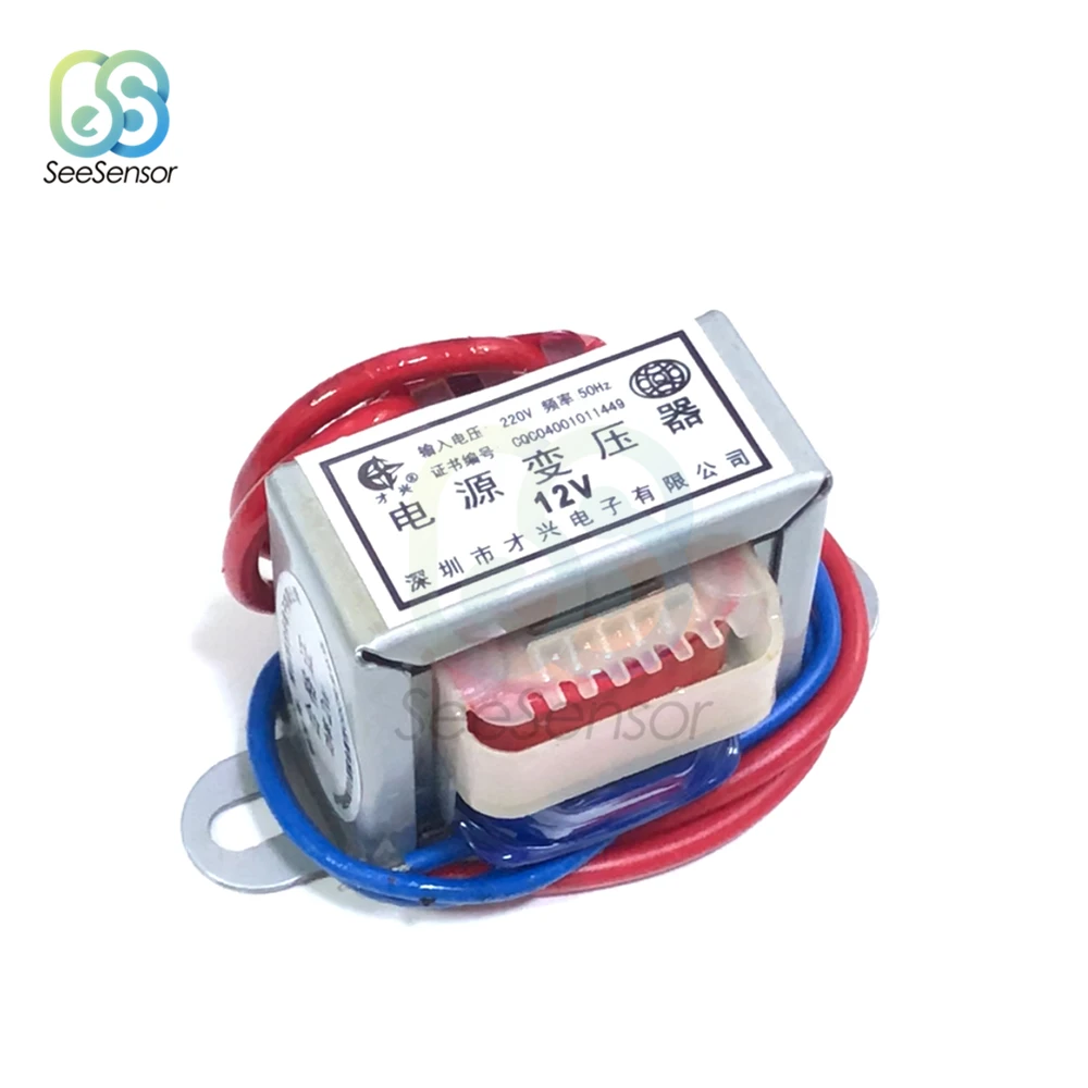 AC 6V 9V 12V 15V 24V Выходное напряжение 2W EI медный сердечник вход 220V 50Hz ~ 60Hz одиночное 2