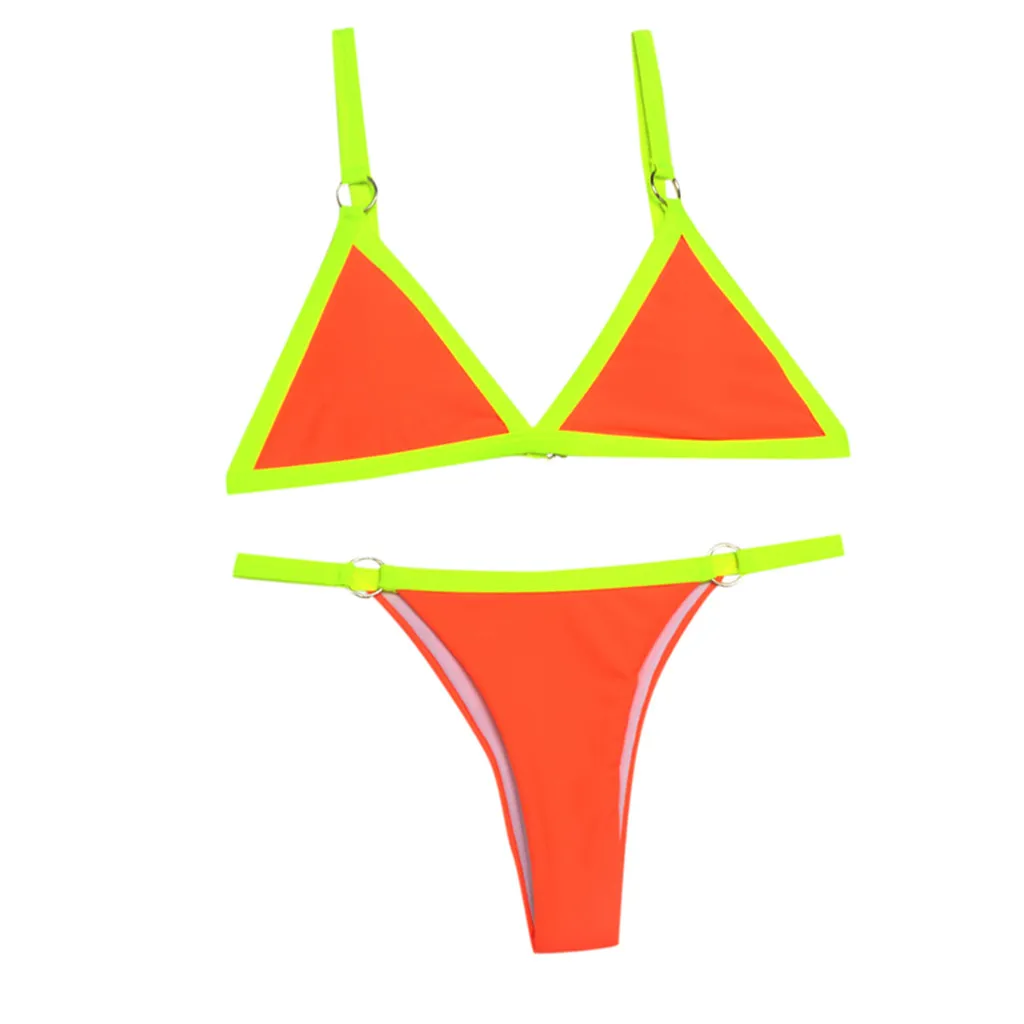 Swimwear Women Sling Metal Circle Deep V Three-Point Bikini Swimsuit Push-Up Brazilian Swimming Beachwear L*
Swimwear Women Sling Metal Circle Deep V Three-Point Bikini Swimsuit Push-Up Brazilian Swimming Beachwear L*
