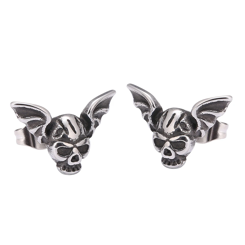 Skull Earrings Ear Stainless Steel Rock Hiphop Style Men Women Pierced Stud Earrings BB0681
Skull Earrings Ear Stainless Steel Rock Hiphop Style Men Women Pierced Stud Earrings BB0681