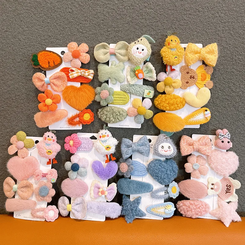 8pcs Flower Bow Plush Heart Animal Cartoon Hairpin Hairclip Hair Pin Clip Women Girl Kid Headwear Accessories Set Hairgrip
8pcs Flower Bow Plush Heart Animal Cartoon Hairpin Hairclip Hair Pin Clip Women Girl Kid Headwear Accessories Set Hairgrip