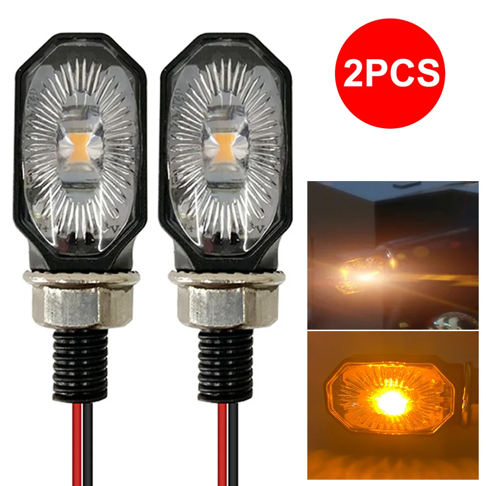 2pcs Mini Universal Motorcycle LED Turn Signal Lights 12V Turn Signal Indicator Light Amber Blinker IP68 Waterproof LED Lamp
2pcs Mini Universal Motorcycle LED Turn Signal Lights 12V Turn Signal Indicator Light Amber Blinker IP68 Waterproof LED Lamp