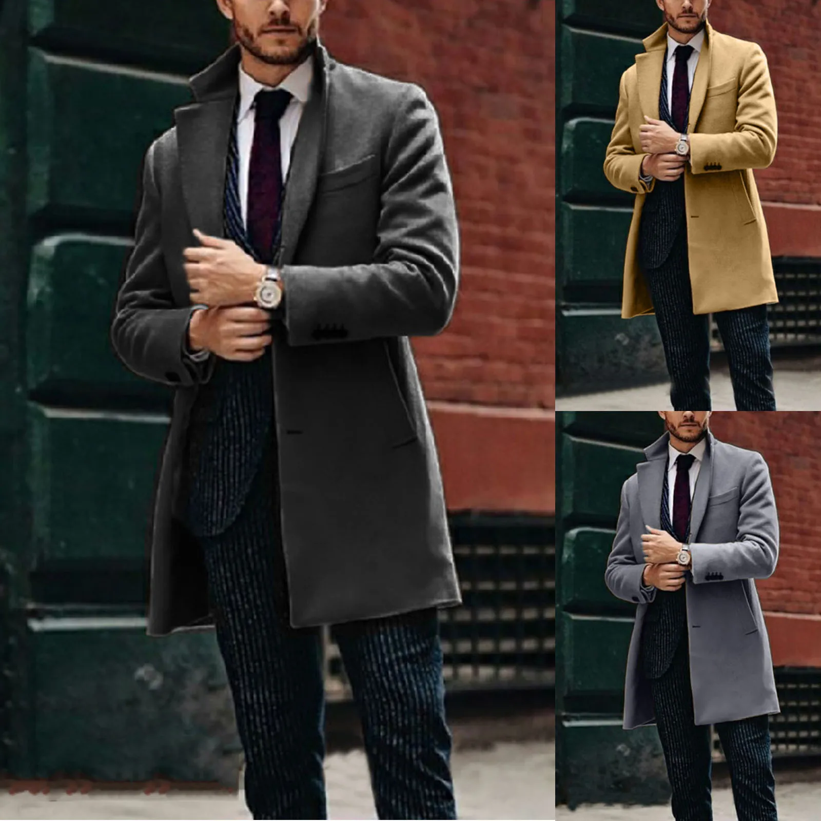 Men's Casual Length Coat Cardigan Solid Color Wool Long Sleeve Turn-down Collar Coat High Quality Warm Comfy Tops Free Shipping
Men's Casual Length Coat Cardigan Solid Color Wool Long Sleeve Turn-down Collar Coat High Quality Warm Comfy Tops Free Shipping