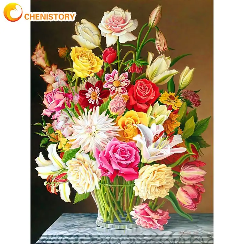 Chenistory Framed Flower Painting By Numbers Kits Home Decoration Wall Art Craft Kids DIY Gift Drawing Canvas Bedroom Decors
Chenistory Framed Flower Painting By Numbers Kits Home Decoration Wall Art Craft Kids DIY Gift Drawing Canvas Bedroom Decors
