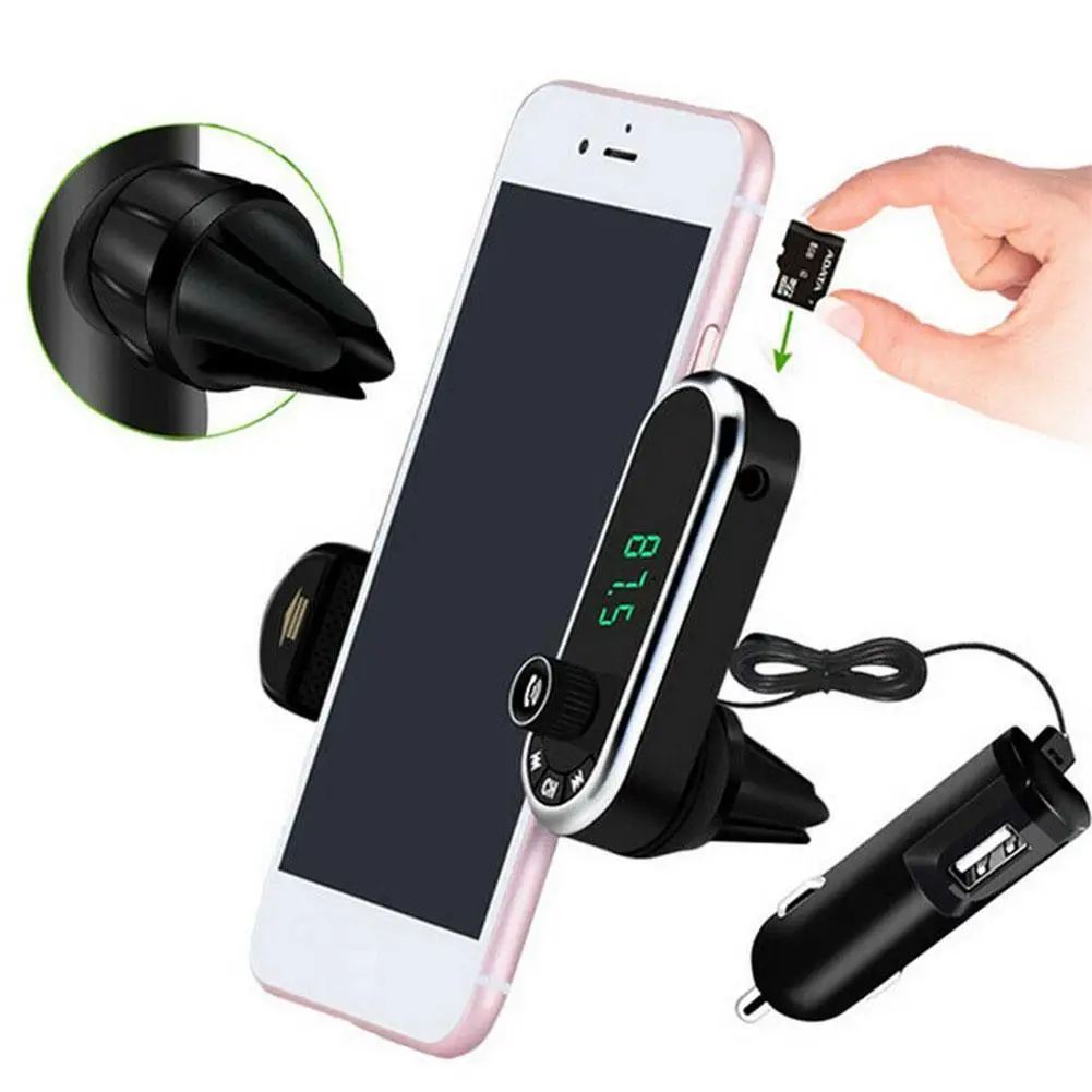 Автомобильный Bluetooth FM-передатчик громкой связи TF AUX модулятор Автомобильный комплект MP3-плеер держатель для вентиляционного отверстия подс...
Автомобильный Bluetooth FM-передатчик громкой связи TF AUX модулятор Автомобильный комплект MP3-плеер держатель для вентиляционного отверстия подс...