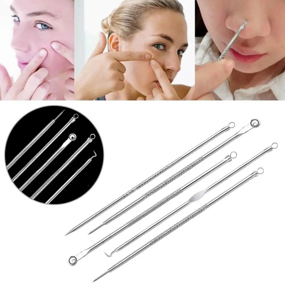 5PCS/Set Acne Blackhead Removal Needles set Stainles Remover Removal Steel Extractor Tool Kit Pimple Blackhead Needles Acne W5X1
5PCS/Set Acne Blackhead Removal Needles set Stainles Remover Removal Steel Extractor Tool Kit Pimple Blackhead Needles Acne W5X1
