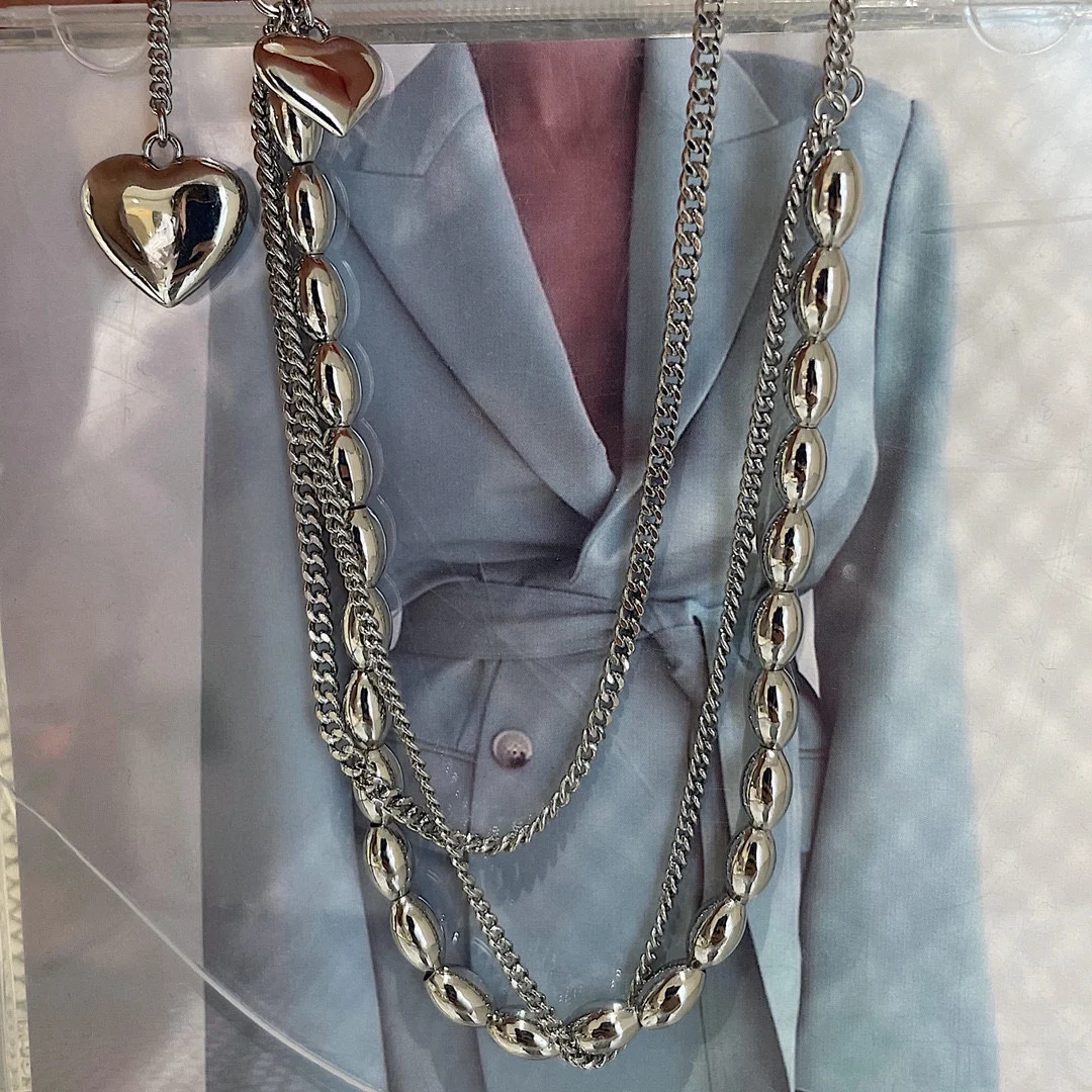 Fashion Simple Heart Shaped Stainless Steel Chain Necklace Women's Jewelry Initial Necklace
Fashion Simple Heart Shaped Stainless Steel Chain Necklace Women's Jewelry Initial Necklace