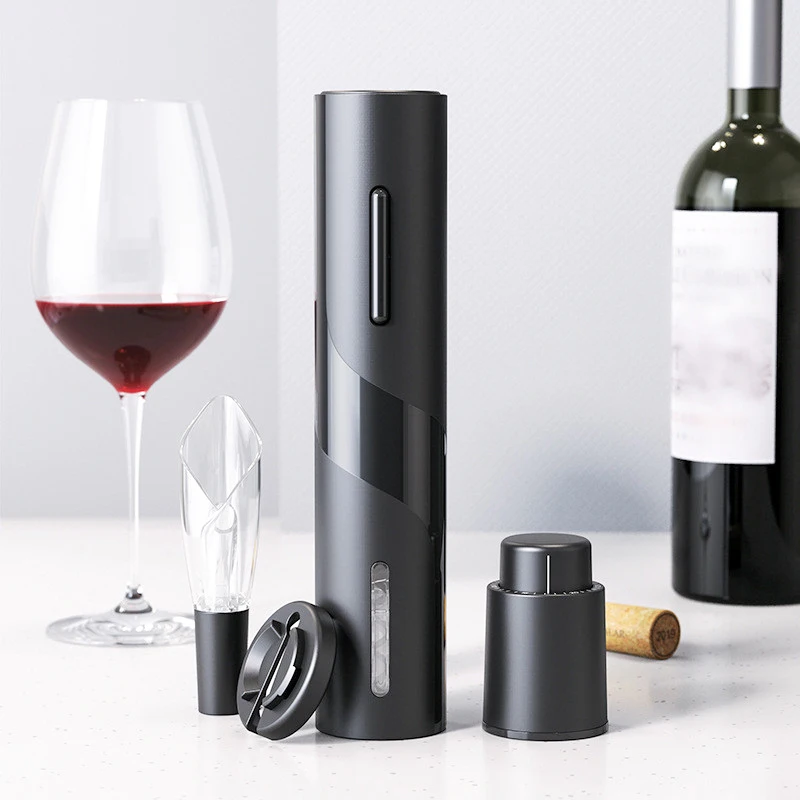 4 Pcs Set Electric Wine Opener Creative Rechargeable Automatic Corkscrew Wine Bottle Opener with USB Charging Cable Kitchen Tool 
4 Pcs Set Electric Wine Opener Creative Rechargeable Automatic Corkscrew Wine Bottle Opener with USB Charging Cable Kitchen Tool