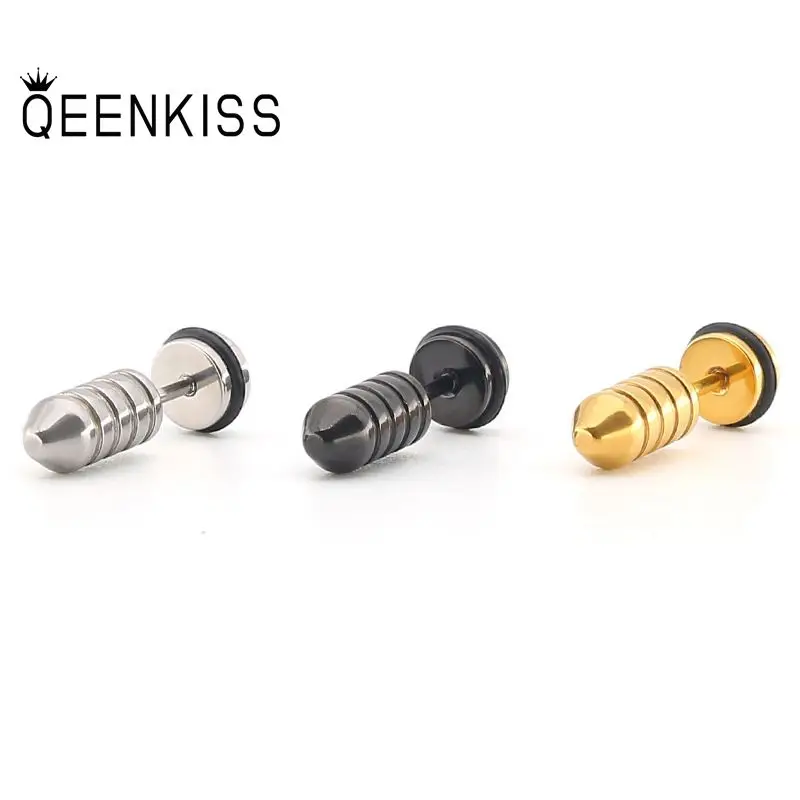 QEENKISS EG879 Fine Jewelry Wholesale Fashion Woman Man Wedding Birthday Gift Screw Titanium Stainless Steel Stud Earrings 1PC
QEENKISS EG879 Fine Jewelry Wholesale Fashion Woman Man Wedding Birthday Gift Screw Titanium Stainless Steel Stud Earrings 1PC