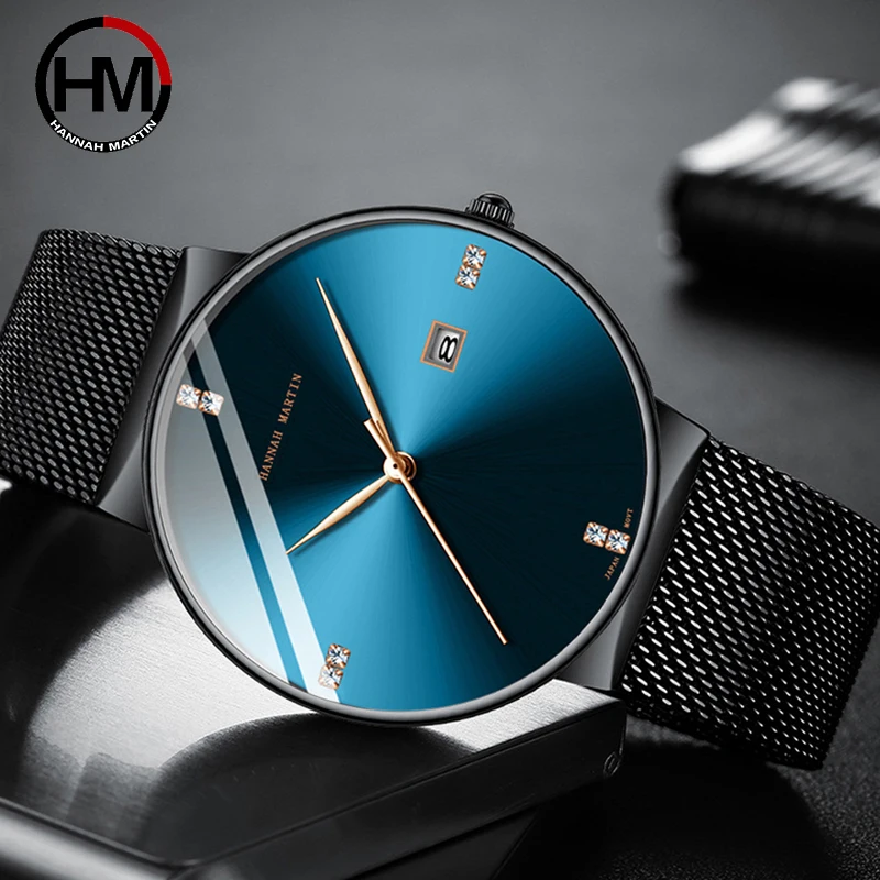 Hannah Martin Minimalist Men Fashion Ultra Thin Watches Simple Men Business Stainless Steel Mesh Belt Quartz Waterproof Watch
Hannah Martin Minimalist Men Fashion Ultra Thin Watches Simple Men Business Stainless Steel Mesh Belt Quartz Waterproof Watch
