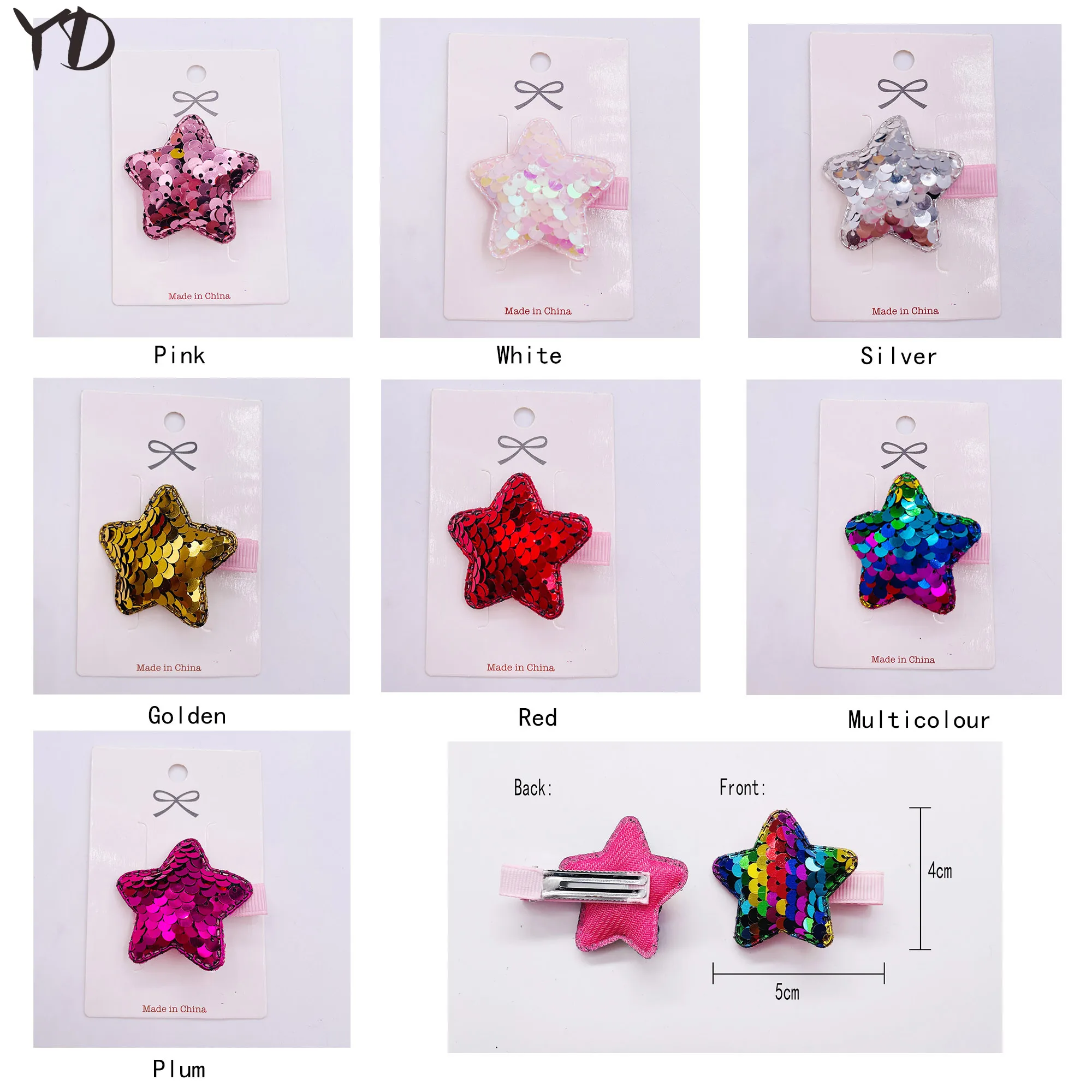 1pcs Glitter Sequins Hair Clip five-pointed Star For Kids Cute Hairpins Girls Hair Clip Handmade Child Hair Accessories
1pcs Glitter Sequins Hair Clip five-pointed Star For Kids Cute Hairpins Girls Hair Clip Handmade Child Hair Accessories