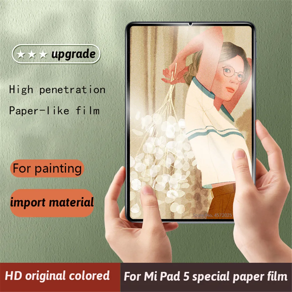 Paper Like Film Matte PET Anti Glare Painting For Xiaomi Mi Pad 5 Screen Protector 2021 Xiaomi Mi Pad 5 Pro 11 inch Tablet Film
Paper Like Film Matte PET Anti Glare Painting For Xiaomi Mi Pad 5 Screen Protector 2021 Xiaomi Mi Pad 5 Pro 11 inch Tablet Film