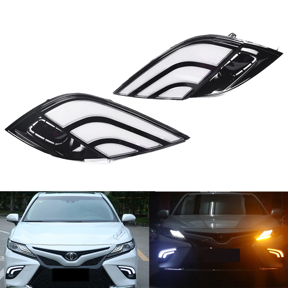 Switchback Dual Color White & Amber LED Daytime Running Light w/ Sequential Turn Signal Lights For 2018-up Toyota Camry
Switchback Dual Color White & Amber LED Daytime Running Light w/ Sequential Turn Signal Lights For 2018-up Toyota Camry