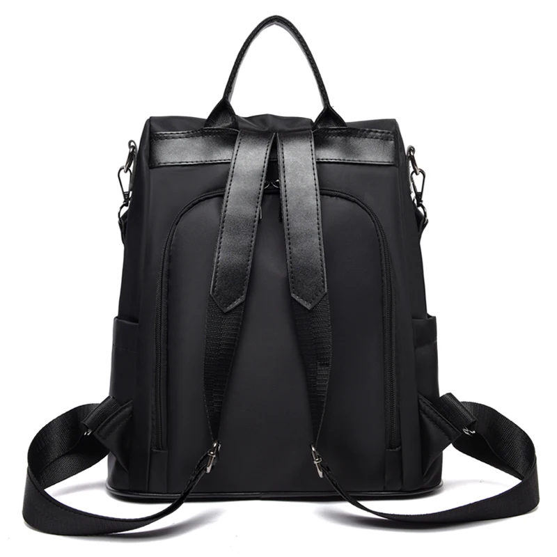 Backpack waterproof Oxford cloth material 2019 new simple college style bag youth girl backpack gift hair ball pendant | Багаж и сумки