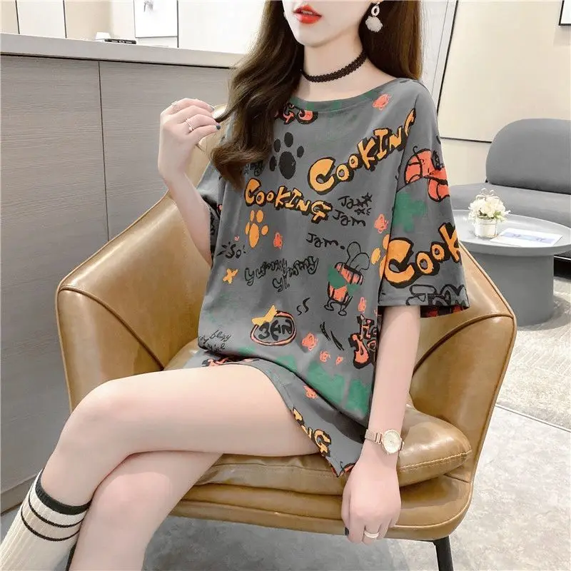 Women 's Cotton Short-Sleeved T-Shirt 2021 Summer Korean Style Round Neck Half-Sleeved Western Style Top
Women 's Cotton Short-Sleeved T-Shirt 2021 Summer Korean Style Round Neck Half-Sleeved Western Style Top