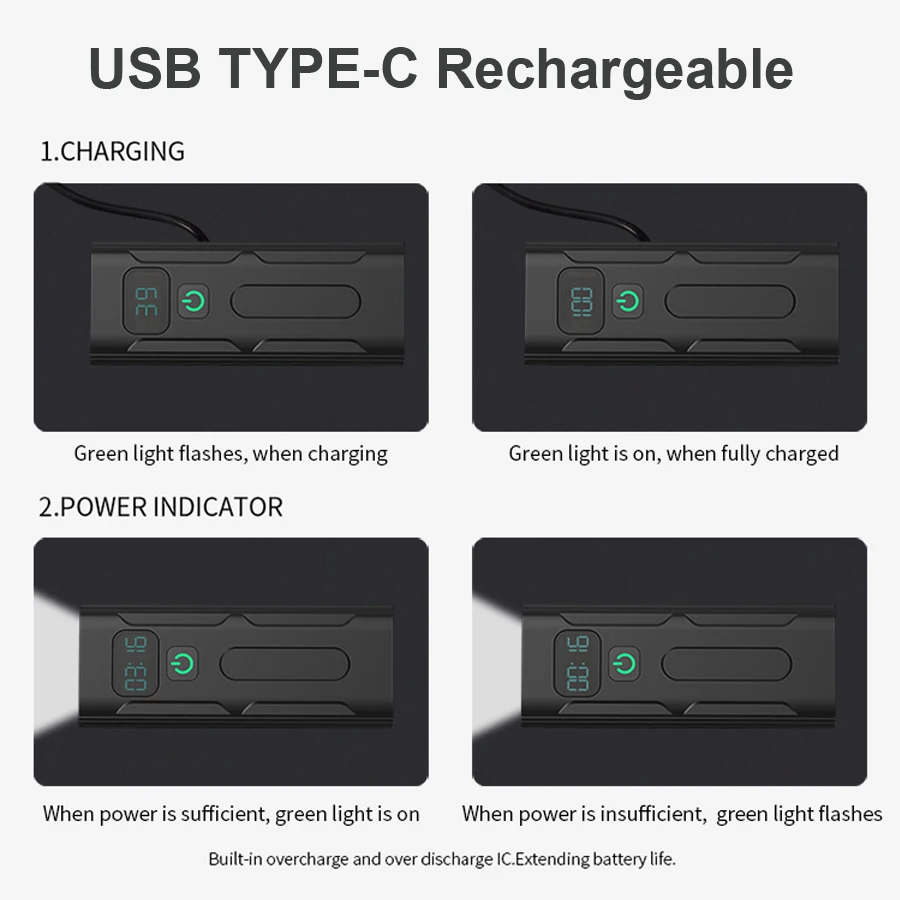 NEWBOLER 2400/5200mAh Bicycle Light 3 LED Digital Display L2 T6 Bike Front Light USB Chargeable Cycling Headlight as Power Bank
NEWBOLER 2400/5200mAh Bicycle Light 3 LED Digital Display L2 T6 Bike Front Light USB Chargeable Cycling Headlight as Power Bank