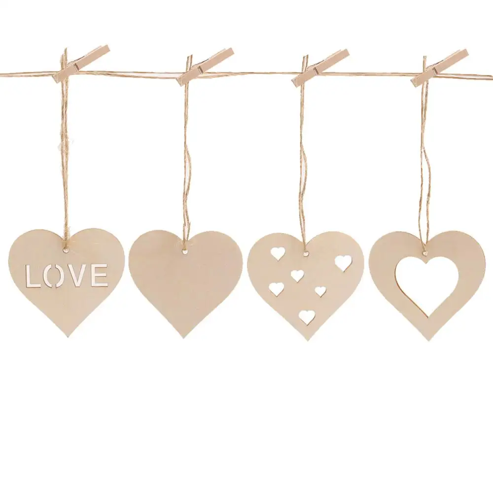 10Pcs/Pack Hollowed Wooden Heart Shape Hanging Ornaments Valentines Day Handcraft Wood DIY Crafts Party Wedding Pendant Supplies
10Pcs/Pack Hollowed Wooden Heart Shape Hanging Ornaments Valentines Day Handcraft Wood DIY Crafts Party Wedding Pendant Supplies