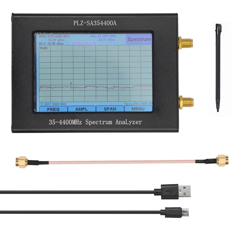 Анализатор спектра 35-4400 МГц USB2.0 USB 3,0 с источником отслеживания, простой генератор подметания 3,5 дюйма TFT
Анализатор спектра 35-4400 МГц USB2.0 USB 3,0 с источником отслеживания, простой генератор подметания 3,5 дюйма TFT