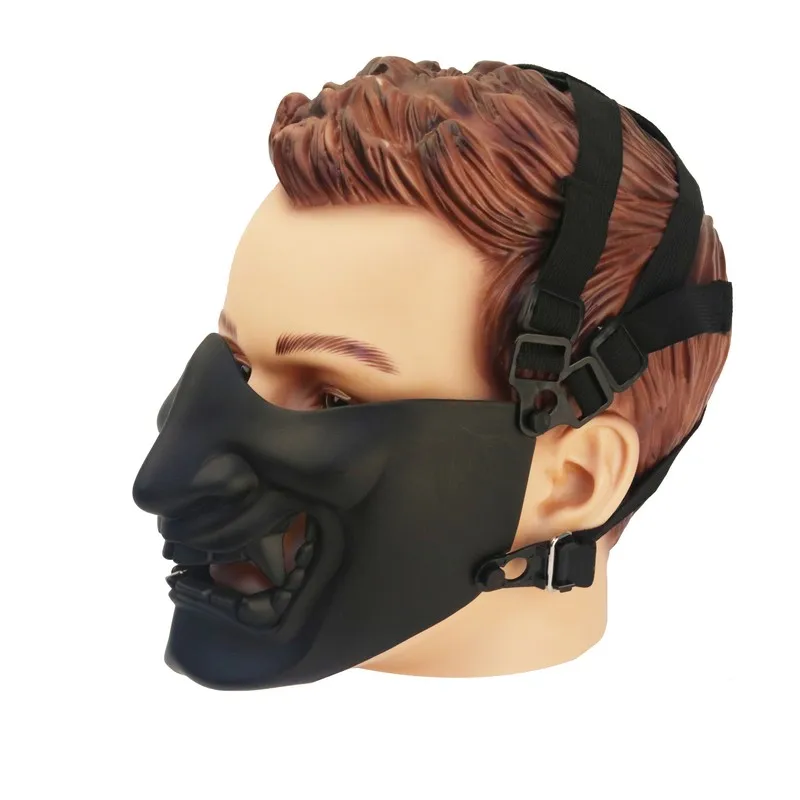 Half Face Mask Outdoor Game Toy Mask Tactical Prajna Half Face Oni Motorcycle Knight for Halloween Cosplay Novelty Toys
Half Face Mask Outdoor Game Toy Mask Tactical Prajna Half Face Oni Motorcycle Knight for Halloween Cosplay Novelty Toys