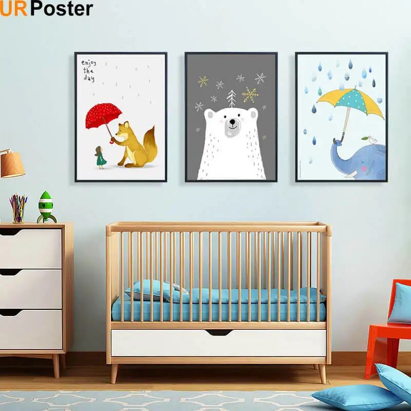 Cute Cartoon Elephant Cub Little Bear Children's Bedroom Decoration Painting Posters Prints Art Pictures Living Room Home Decor
Cute Cartoon Elephant Cub Little Bear Children's Bedroom Decoration Painting Posters Prints Art Pictures Living Room Home Decor