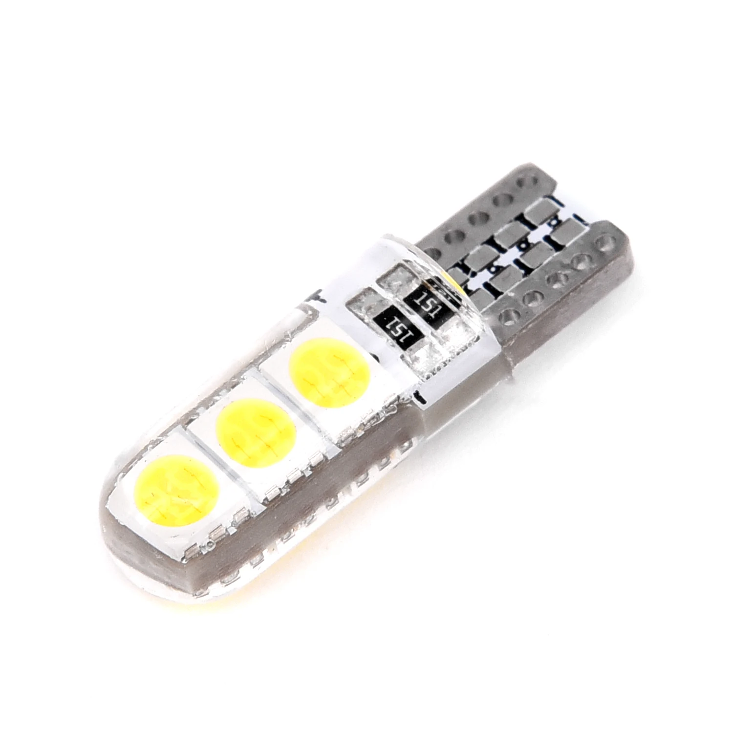 

Silicone Lights Shell Wedge Canbus LED Lamp White License Plate Dome 10pcs T10 194 W5W T10-5050-6SMD Brand New