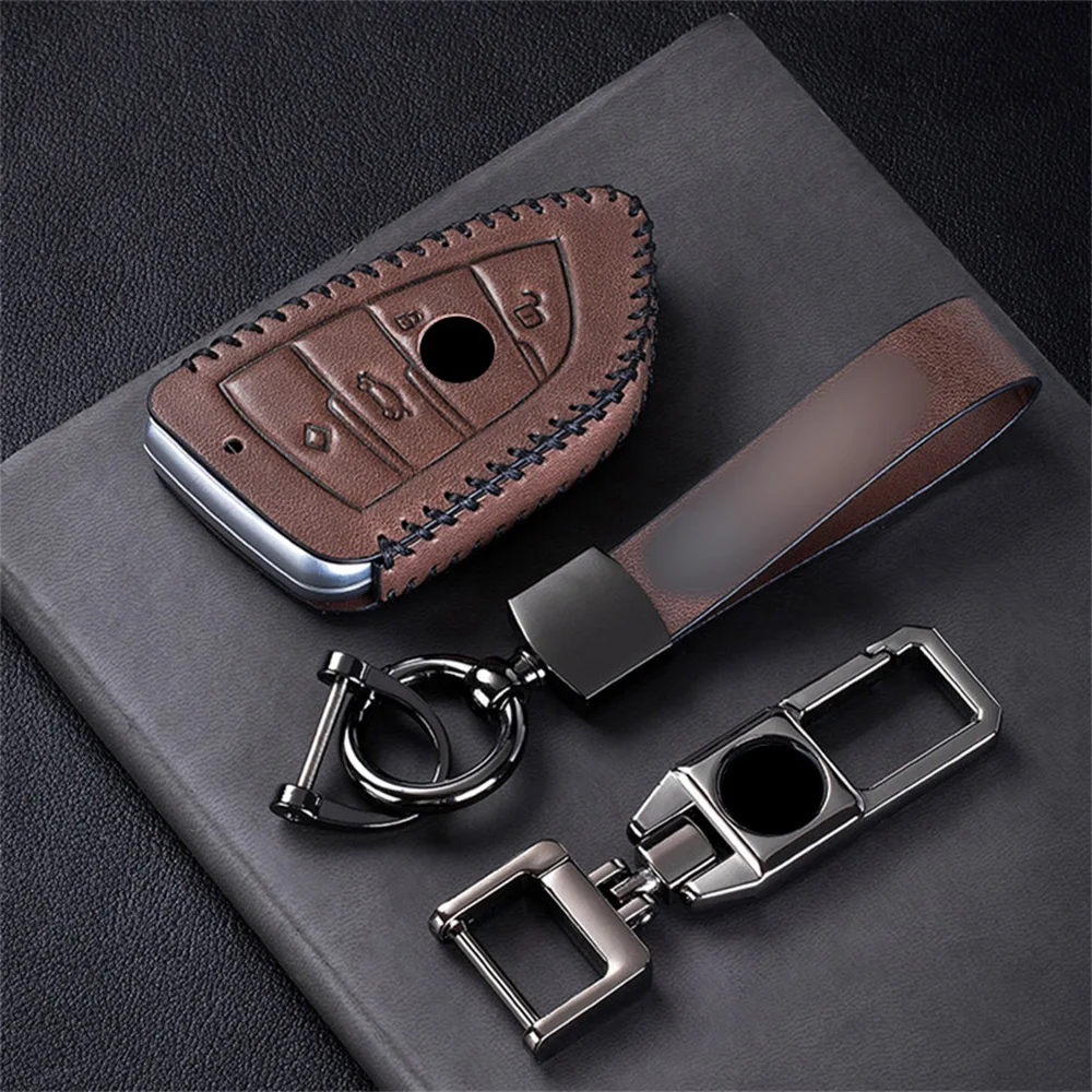 Top Layer Leather Car Key Case Cover For BMW X6 F15 X4 X5 X6 540 740 750 1 2 5 218i X1 F48 X5 Remote Key Holder Car Accessories
Top Layer Leather Car Key Case Cover For BMW X6 F15 X4 X5 X6 540 740 750 1 2 5 218i X1 F48 X5 Remote Key Holder Car Accessories