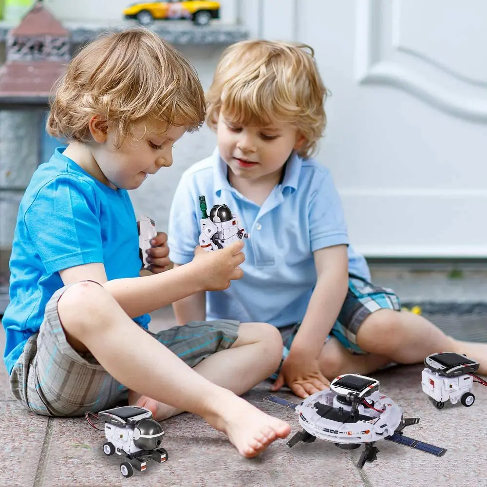 STEM Solar Robot Educational Toys Technology Science Kits Learning Development Scientific Fantasy Toy for Kids Children Boys
STEM Solar Robot Educational Toys Technology Science Kits Learning Development Scientific Fantasy Toy for Kids Children Boys