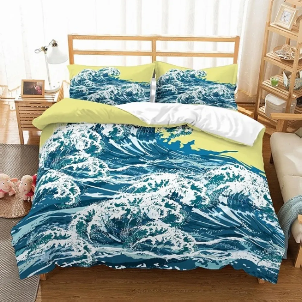 2/3 Pieces Waves Bedding Set 3D Print Ocean Landscape Duvet Cover For Bedroom Bed Cover Set Twin Queen King Size Bed Quilt Cover
2/3 Pieces Waves Bedding Set 3D Print Ocean Landscape Duvet Cover For Bedroom Bed Cover Set Twin Queen King Size Bed Quilt Cover