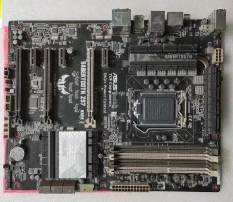 Оригинальная материнская плата для ASUS SABERTOOTH Z97 MARK 2 LGA 1150 DDR3 32 Гб USB2.0 USB3.0 настольная