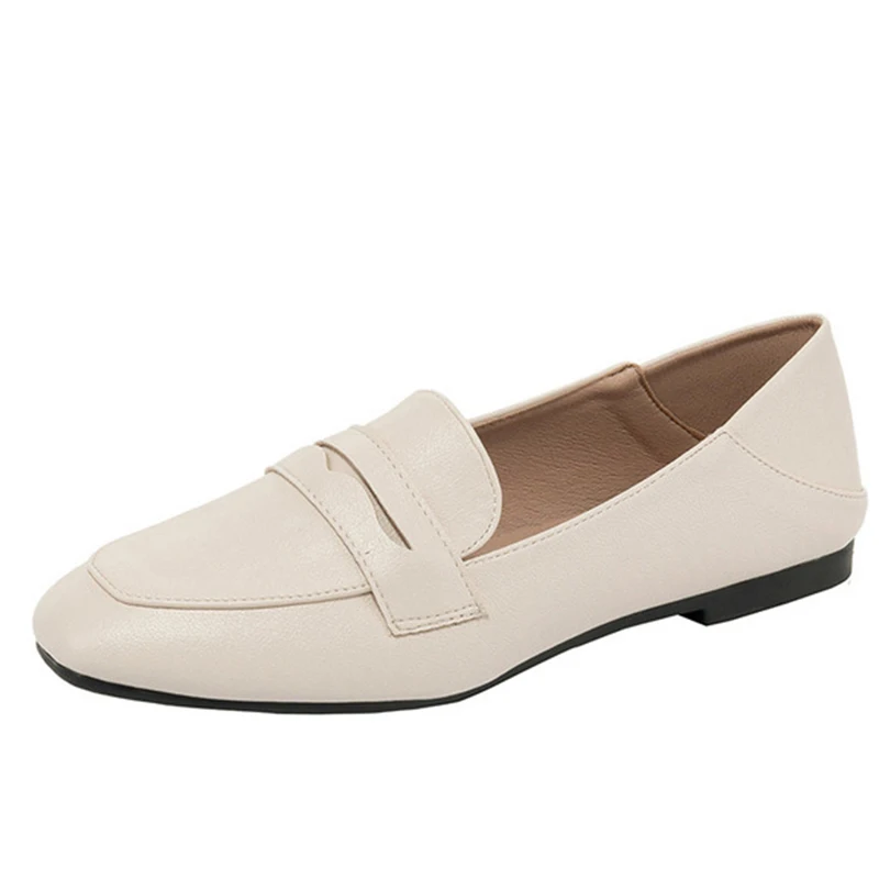 Туфли женские демисезонные на плоской подошве, балетки, квадратный носок, без застежки, мягкая подошва, модные лоферы 
Туфли женские демисезонные на плоской подошве, балетки, квадратный носок, без застежки, мягкая подошва, модные лоферы