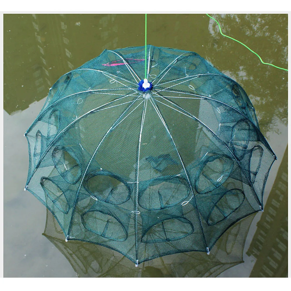 Nylon automatic fishing net, 4 / 6 / 8 / 10 / 16 / 24 / 28, foldable cage with 4-28 holes, melt fish trap
Nylon automatic fishing net, 4 / 6 / 8 / 10 / 16 / 24 / 28, foldable cage with 4-28 holes, melt fish trap