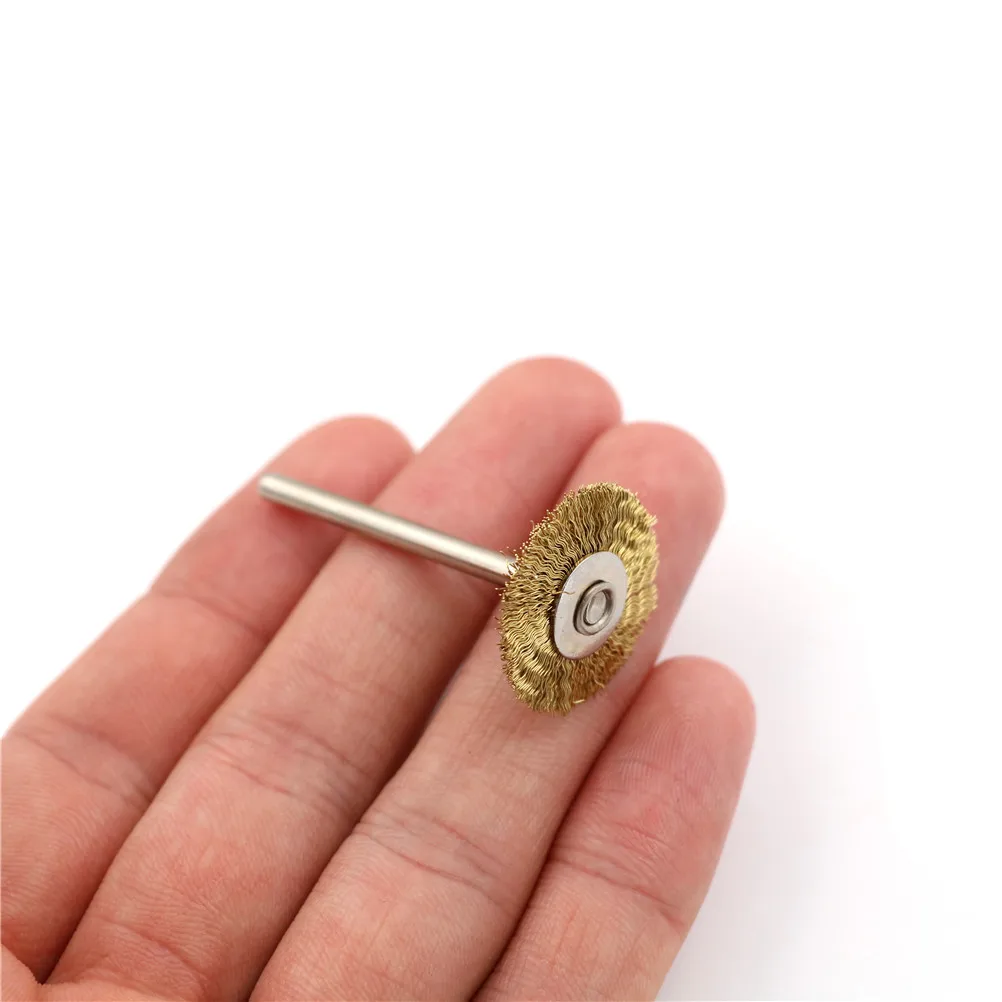 10Pcs 22mm Rotary Tool Brass Wheel Wire Brush Set - Fits Dremel ,1/8" Shank ,Clean, Polish, Prep Whosesale
10Pcs 22mm Rotary Tool Brass Wheel Wire Brush Set - Fits Dremel ,1/8" Shank ,Clean, Polish, Prep Whosesale