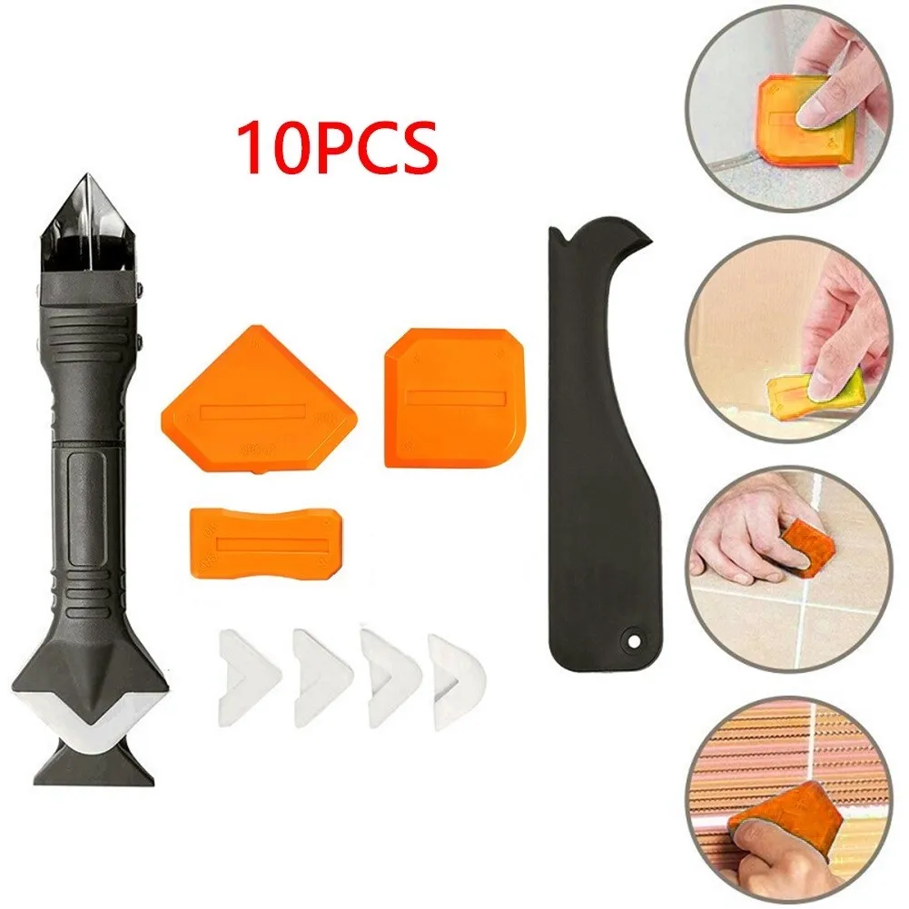 Scraper +Silicone Pad+Glue Shovel 3in1 Silicone Caulking Sealant Remover Tool Grout Kit Stainless Steel Head Sealant Finishing
Scraper +Silicone Pad+Glue Shovel 3in1 Silicone Caulking Sealant Remover Tool Grout Kit Stainless Steel Head Sealant Finishing