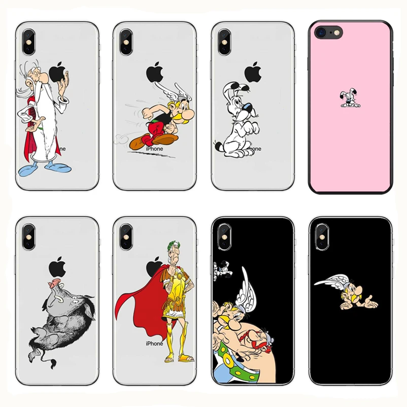 Asterix и Obelix ТПУ Мягкий силиконовый чехол для телефона Apple iPhone 4 4S 5 5C SE 6 6S 7 8 Plus X XR XS MAX