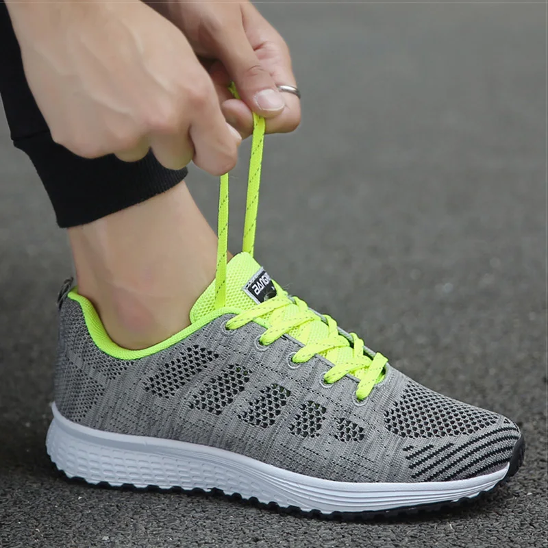 Women's Sports Shoes Fashion Breathable Walking Mesh Flat Shoes Sneakers for Woman Tennis Female Casual Shoe Zapatillas Mujer
Women's Sports Shoes Fashion Breathable Walking Mesh Flat Shoes Sneakers for Woman Tennis Female Casual Shoe Zapatillas Mujer