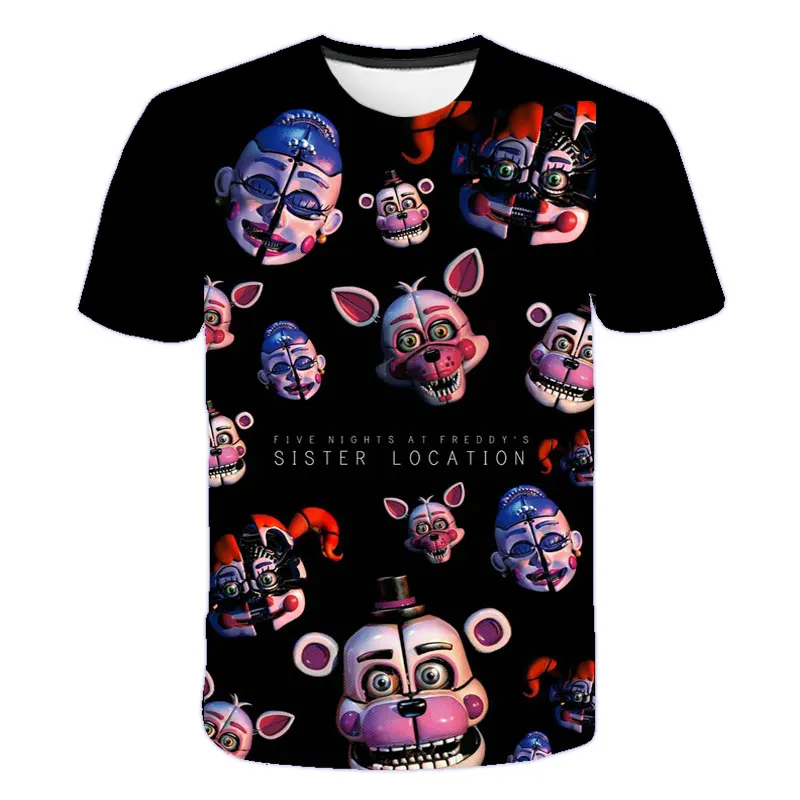 new 3D FNAF T-Shirts High Quality Children t shirt Boys Girls Clothes fnaf Kid's T Shirt Cartoon game Tees Polyester o-neck
new 3D FNAF T-Shirts High Quality Children t shirt Boys Girls Clothes fnaf Kid's T Shirt Cartoon game Tees Polyester o-neck