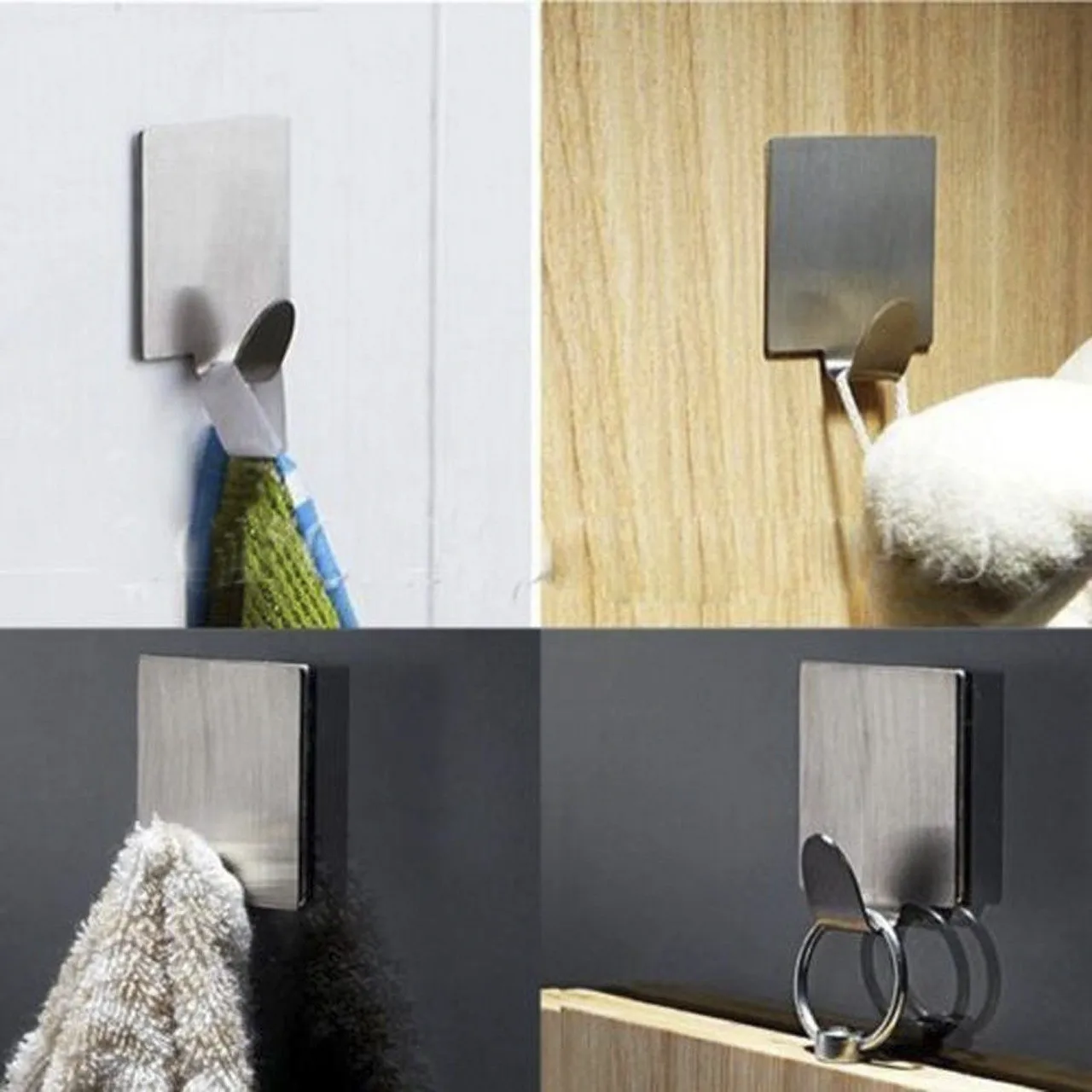 6Pcs kitchen hanger Stainless Steel hooks Self-adhesive Parts Household Kitchen wall hook For Bathroom Door Wall Convenient
6Pcs kitchen hanger Stainless Steel hooks Self-adhesive Parts Household Kitchen wall hook For Bathroom Door Wall Convenient