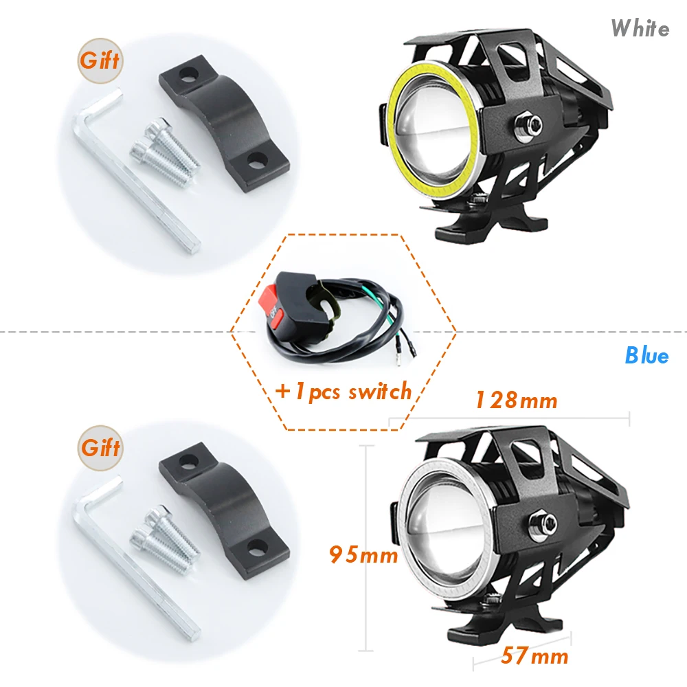 1 Pair U7 Light 12V-80V Angel Eye Motorcycle Light Electric Headlamp Laser LED Head Lights Refit A Large Lamp Super Bright Fog
1 Pair U7 Light 12V-80V Angel Eye Motorcycle Light Electric Headlamp Laser LED Head Lights Refit A Large Lamp Super Bright Fog