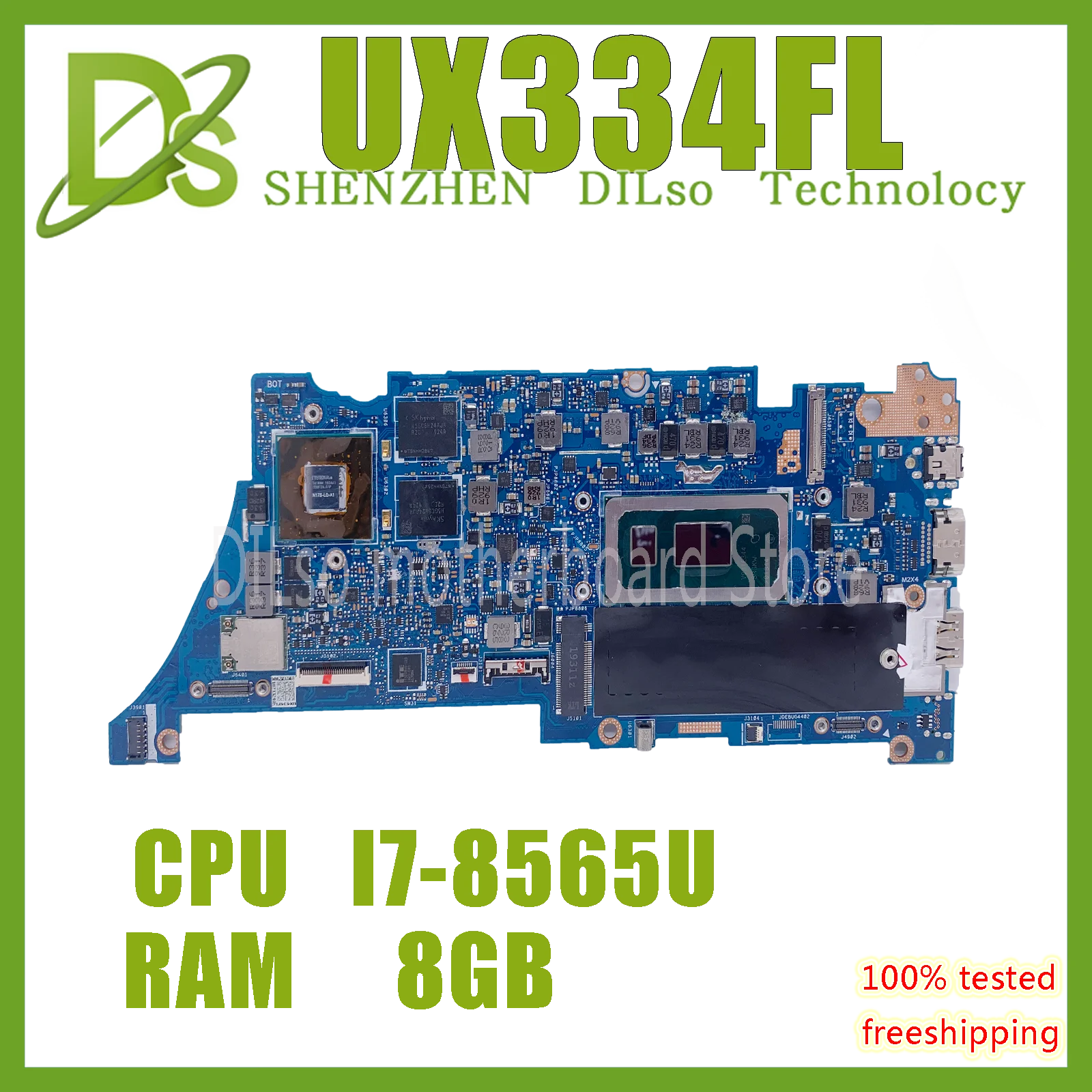 KEFU UX334FL Motherboard for Asus Zenbook UX334FL 13 UX334FL UX334F UX334 UX434FAC Notebook Motherboard I7-8565U 8GB 100% Test
KEFU UX334FL Motherboard for Asus Zenbook UX334FL 13 UX334FL UX334F UX334 UX434FAC Notebook Motherboard I7-8565U 8GB 100% Test