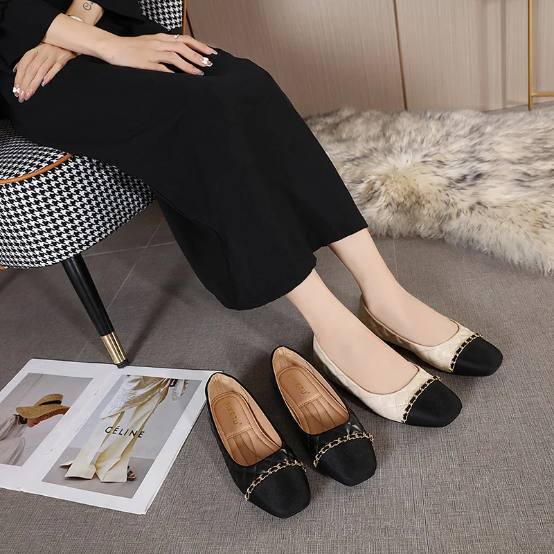 PU Round Toe Comfortable Soft Women Shoes Casual Fashion Metal Design Shoes SIKETU Brand Factory Supplier Store Size 35-42 New
PU Round Toe Comfortable Soft Women Shoes Casual Fashion Metal Design Shoes SIKETU Brand Factory Supplier Store Size 35-42 New