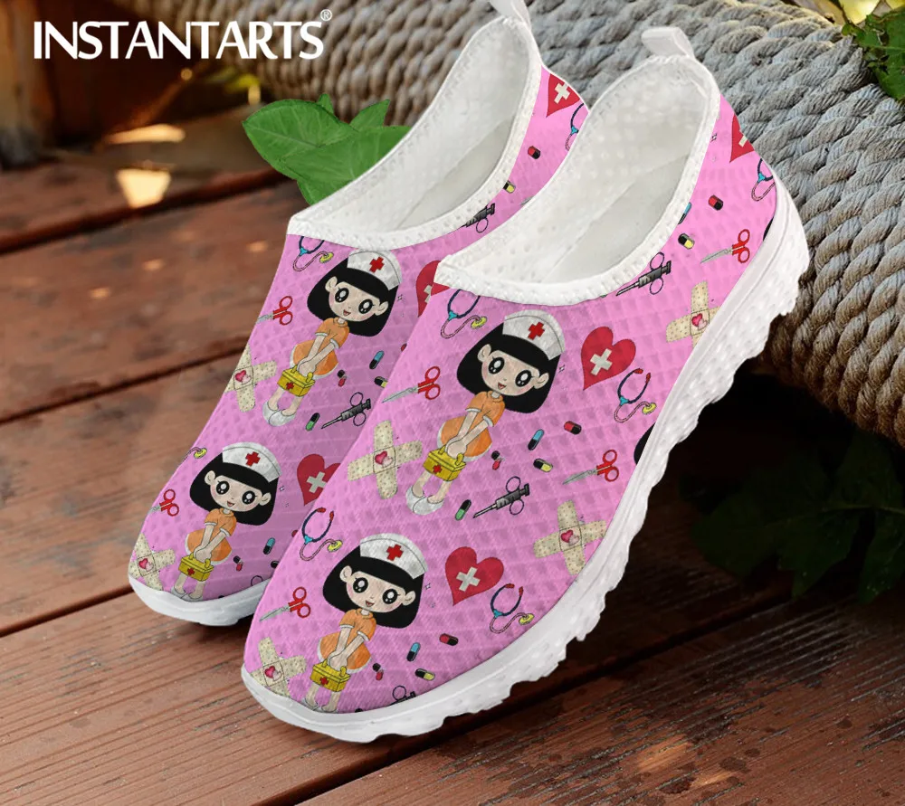 INSTANTARTS Pnk Cute Nurse Shoes Women Brand Designer Cartoon Nusring Fairy Sneaker Flat for Girls Female Footwear Mujer Pisos
INSTANTARTS Pnk Cute Nurse Shoes Women Brand Designer Cartoon Nusring Fairy Sneaker Flat for Girls Female Footwear Mujer Pisos