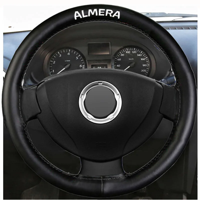 For Nissan Almera Black Genuine Leather Hand Sew Car Steering Wheel Cover Car Accessories
For Nissan Almera Black Genuine Leather Hand Sew Car Steering Wheel Cover Car Accessories